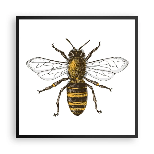 Plakat i sort ramme - Smuk og god - 60x60 cm