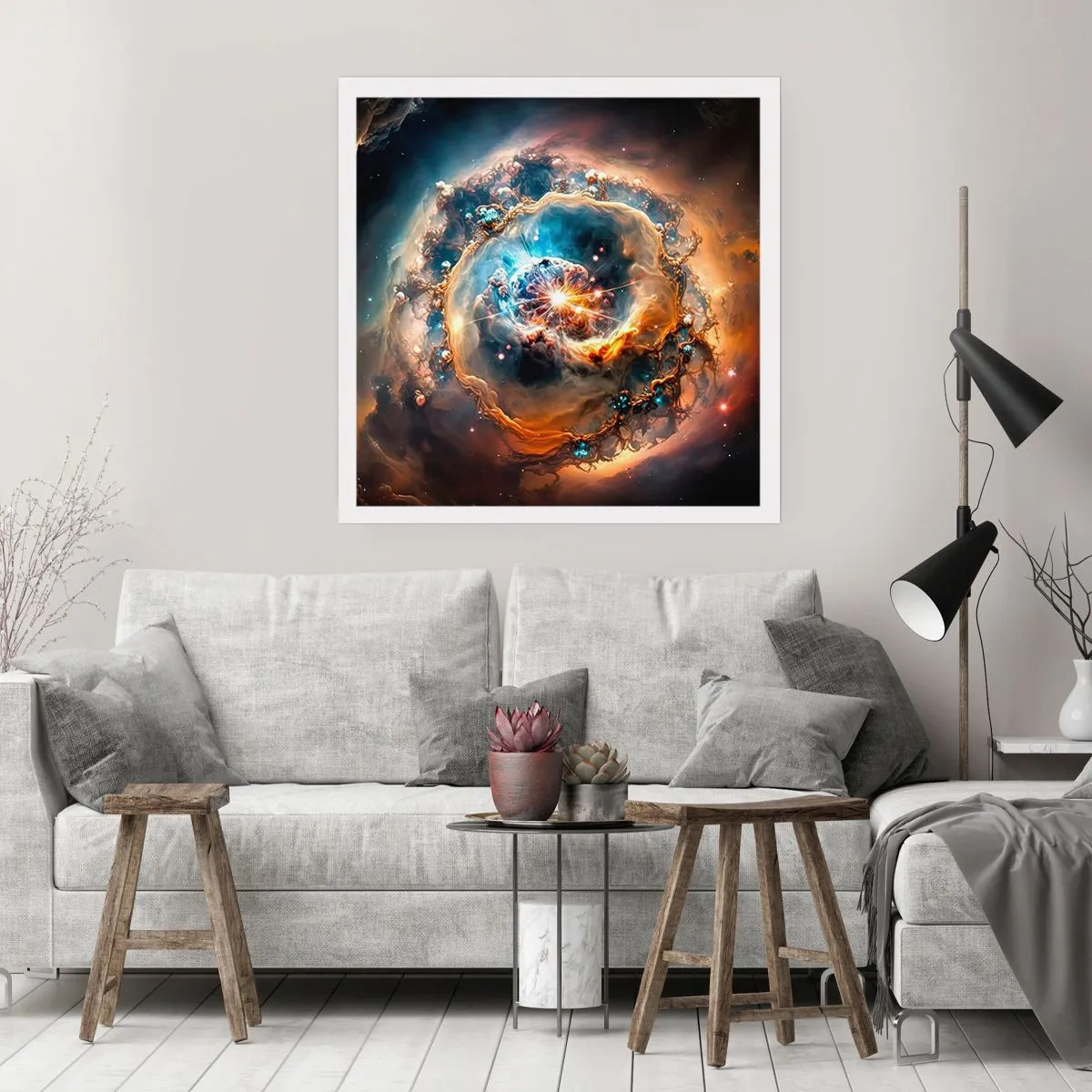 Plakat - Begyndelse - 40x40 cm