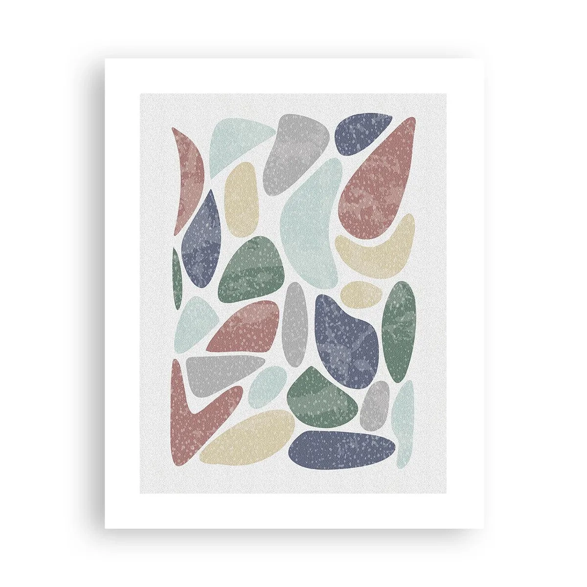 Plakat - Mosaik af pulveriserede farver - 40x50 cm