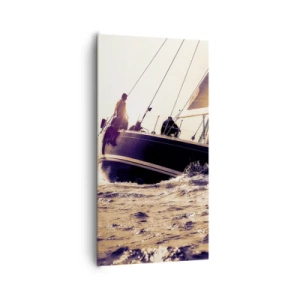 Lærredstryk - Billede på lærred - Sejl, sømand - 65x120 cm