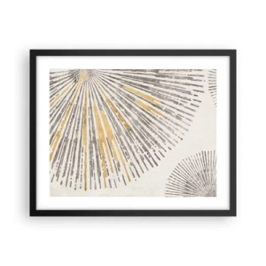 Plakat i sort ramme - Skønheden i en rokke - 50x40 cm