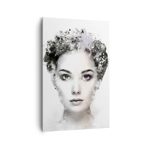 Lærredstryk - Billede på lærred - Et meget stilfuldt portræt - 80x120 cm