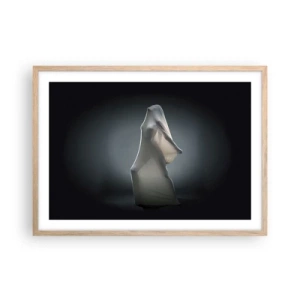 Plakat i ramme af lyst egetræ - Skjulte begær - 70x50 cm