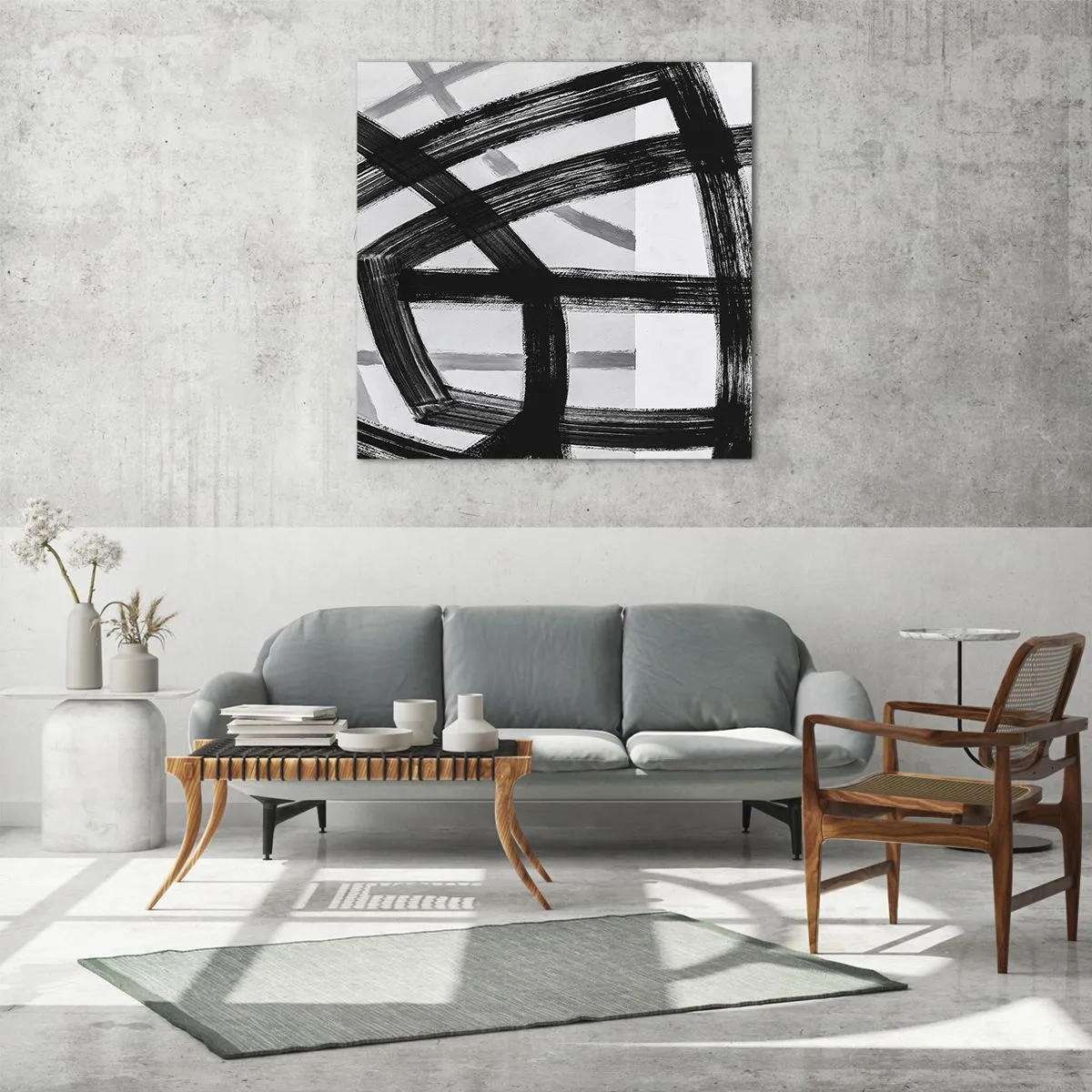 Billede på glas - Opbygning af dybde - 40x40 cm