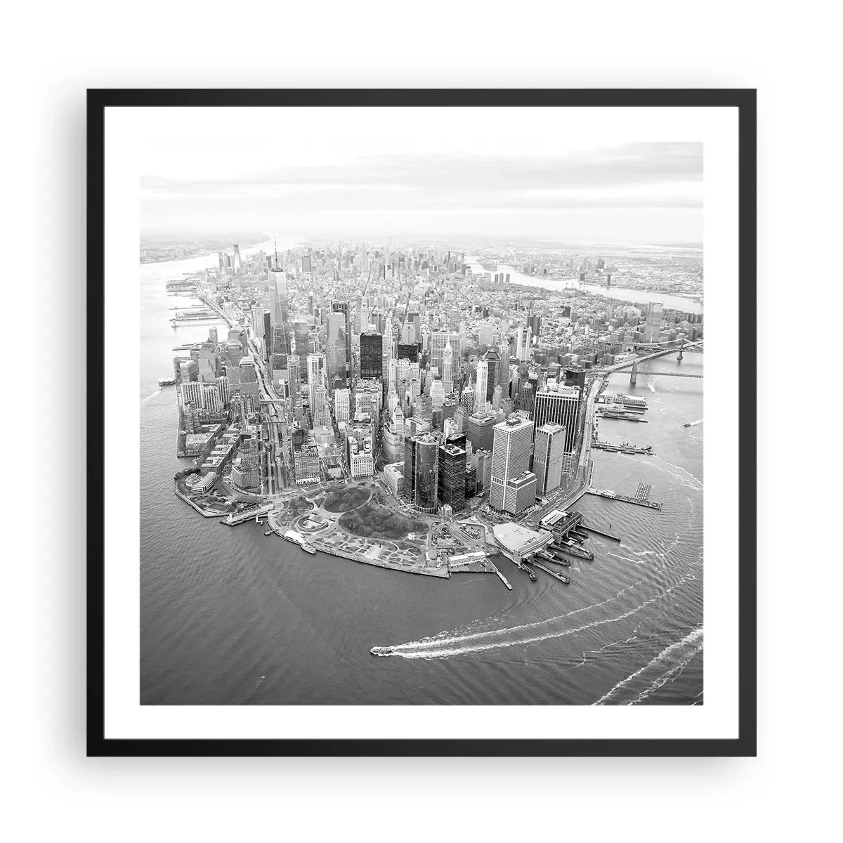 Plakat i sort ramme - Hvordan kan man ikke elske? - 60x60 cm