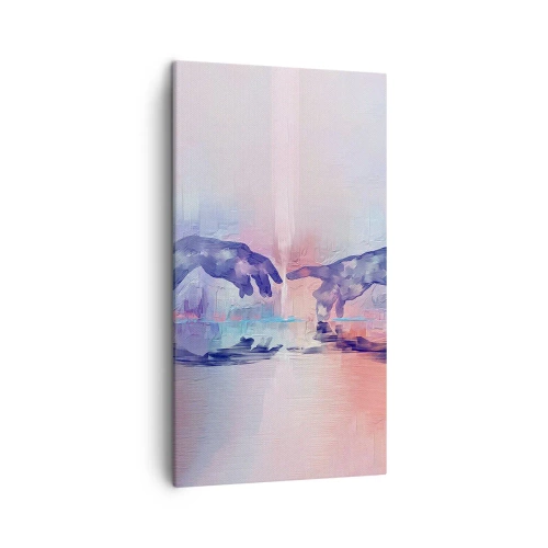 Lærredstryk - Billede på lærred - Den guddommelige gnist af liv - 45x80 cm