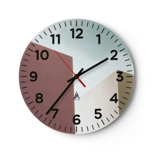 Vægur, Uret - Geometri af en solrig sommer - 30x30 cm