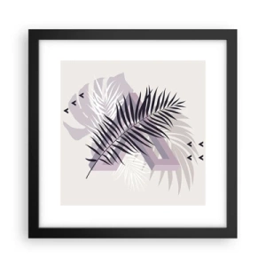 Plakat i sort ramme - Skygge af en skygge - 30x30 cm