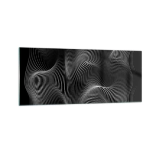 Billede på glas - Lysets dans i rummet - 100x40 cm