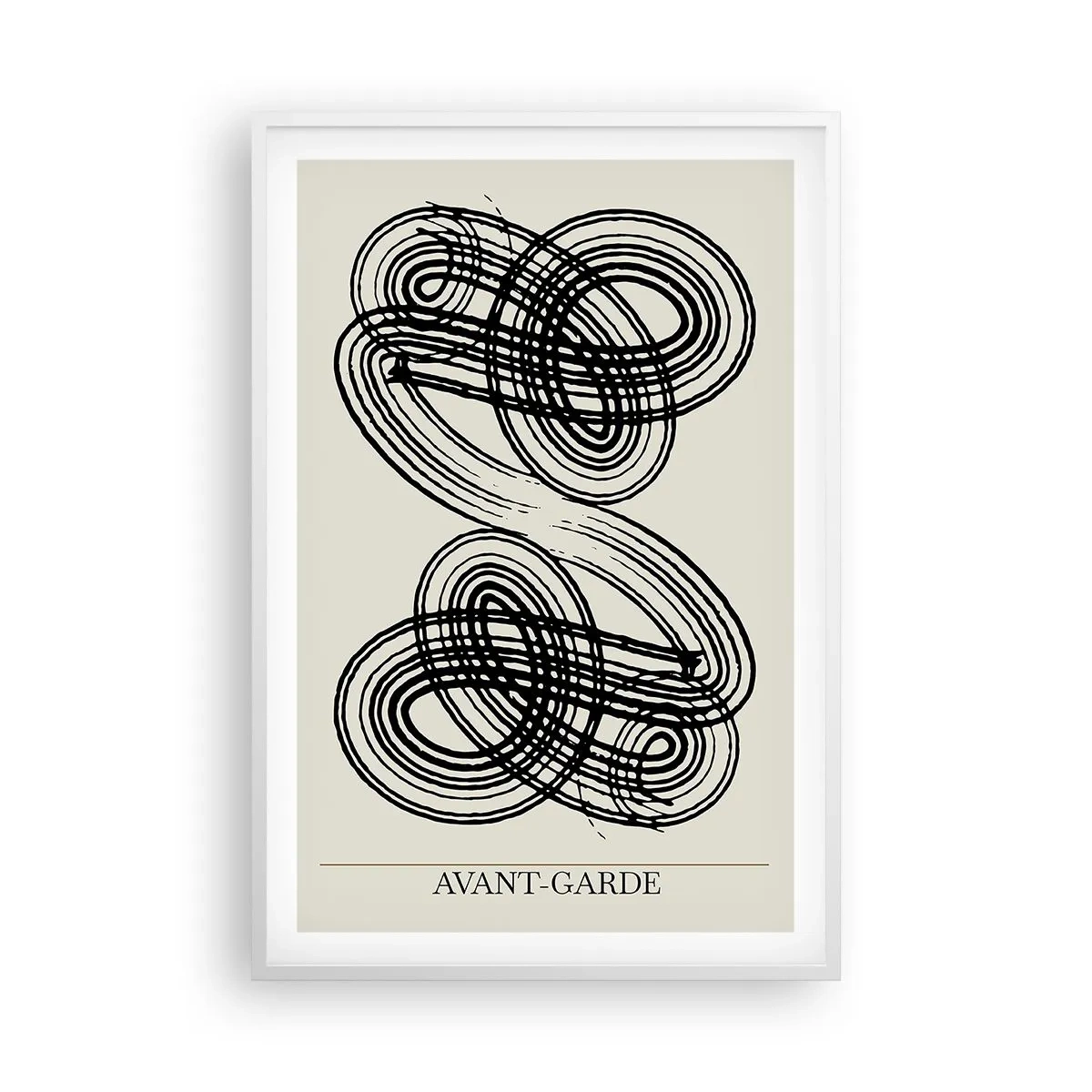 Plakat i hvid ramme - Det kom ud spontant - 61x91 cm