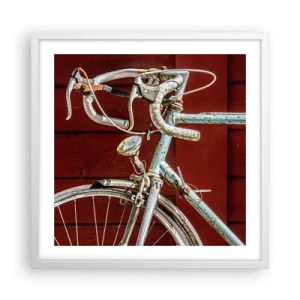 Plakat i hvid ramme - Skabt til at sejre - 50x50 cm