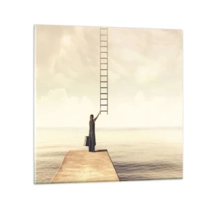 Billede på glas - En magisk rejse - 70x70 cm