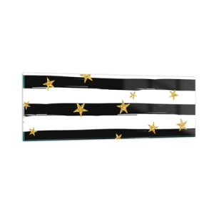 Billede på glas - Vi blev alle født under en heldig stjerne - 90x30 cm