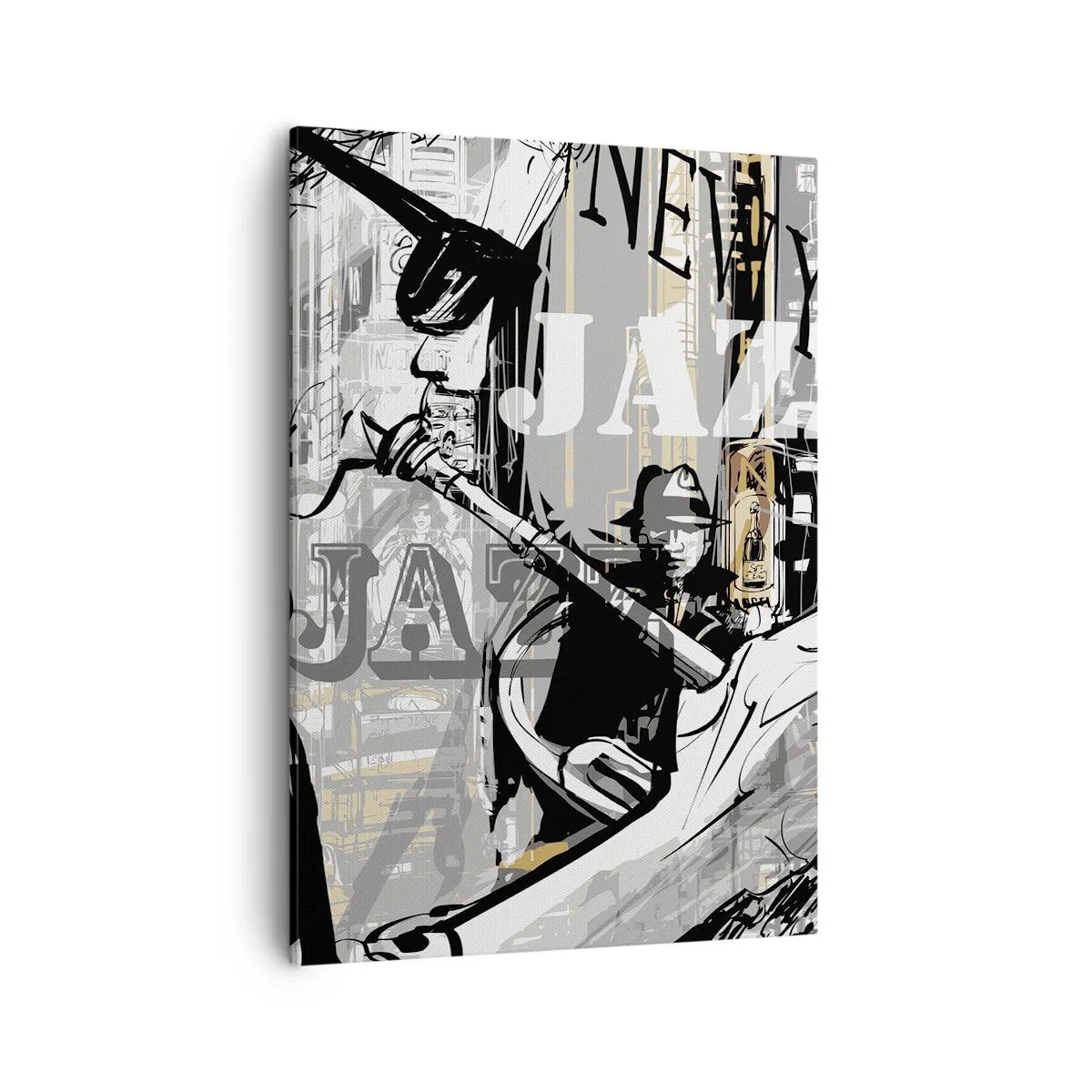 Lærredstryk - Billede på lærred - Til New Yorks rytme - 50x70 cm