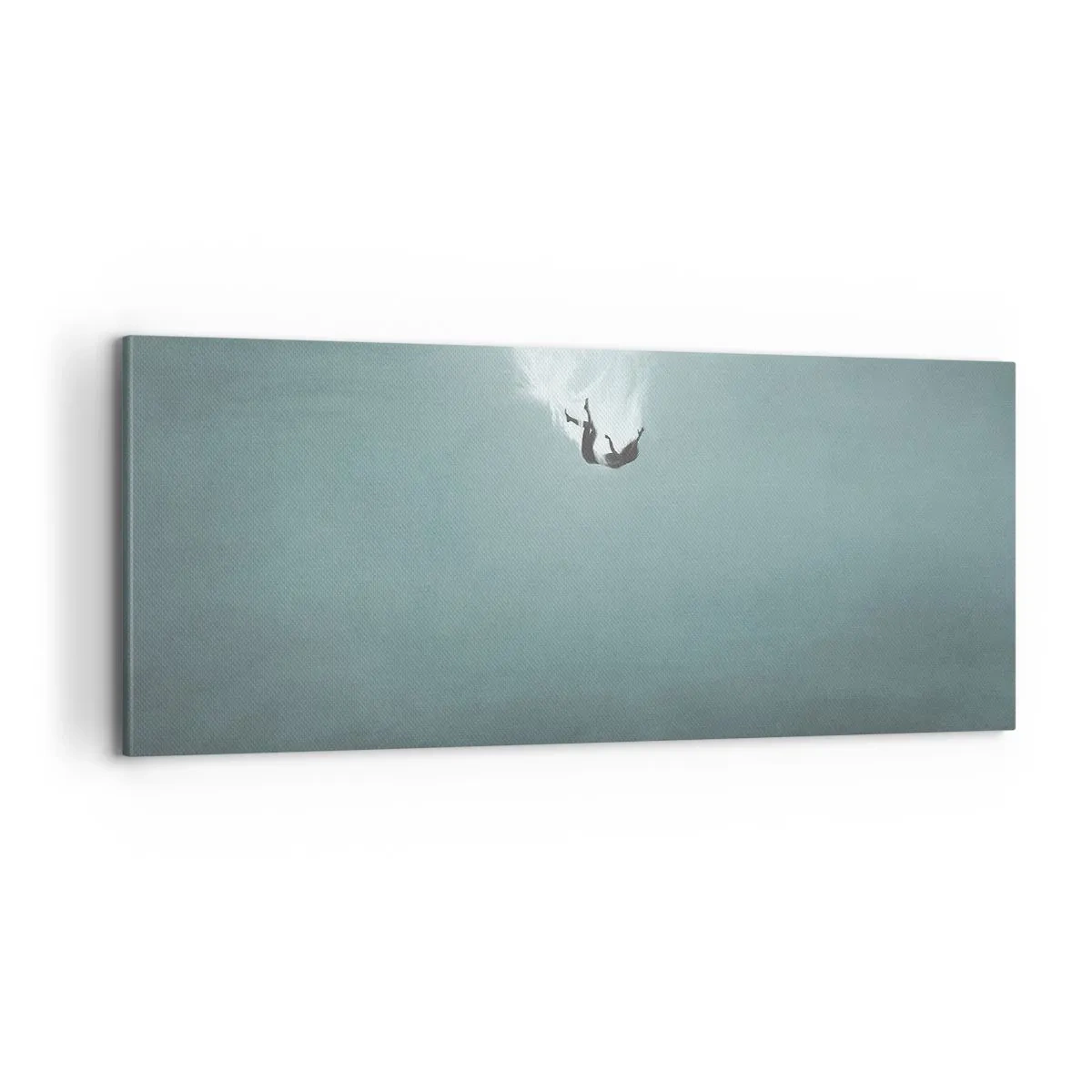 Lærredstryk - Billede på lærred - I havets favntag - 100x40 cm