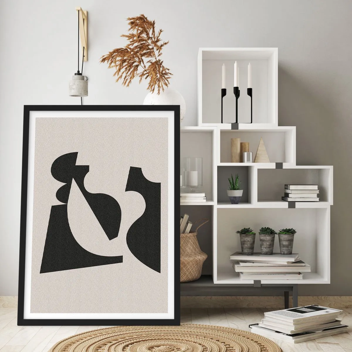 Plakat i sort ramme - Sammensæt din egen - 61x91 cm