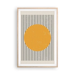 Plakat i ramme af lyst egetræ - Enkelthedens kraft - 61x91 cm
