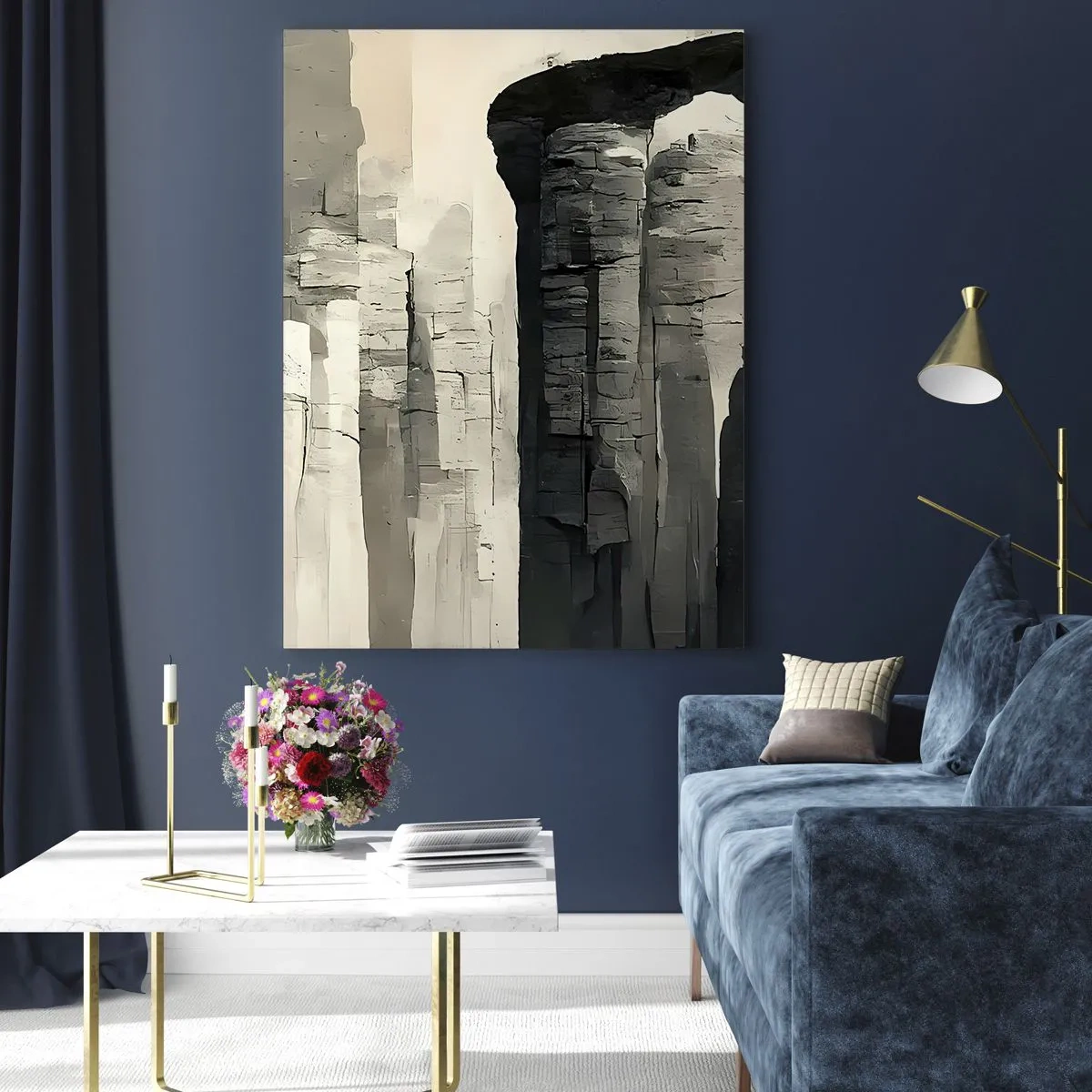 Billede på glas - Antikkens majestæt - 80x120 cm