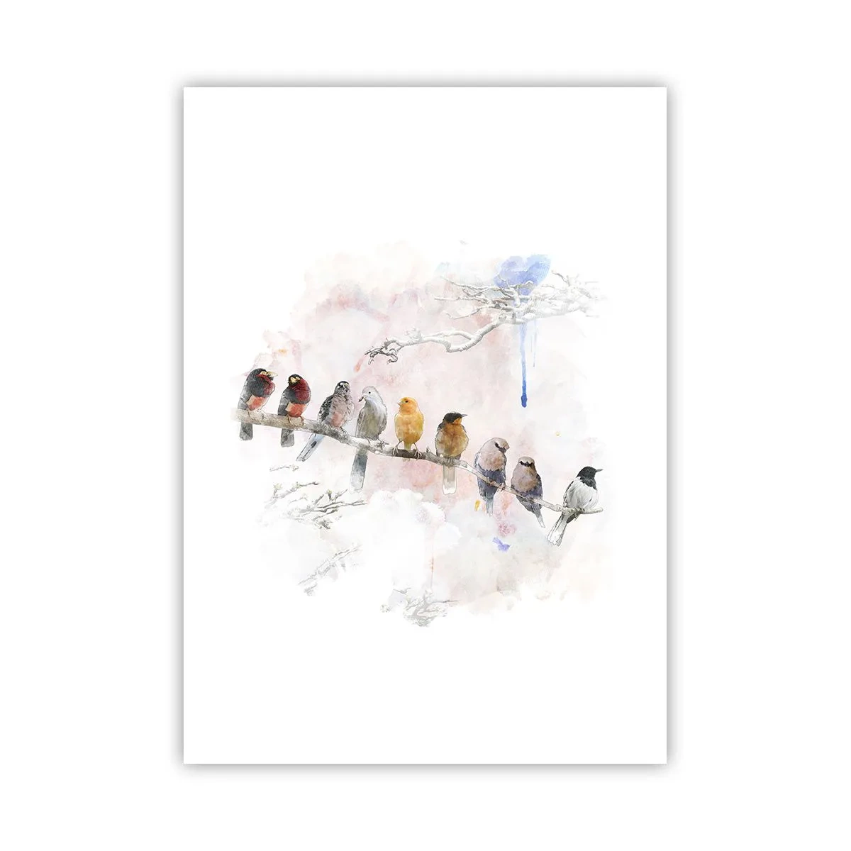 Plakat - Møde med vinger - 50x70 cm
