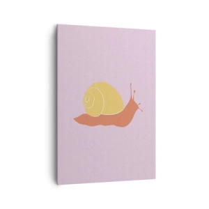 Lærredstryk - Billede på lærred - Der er ingen hastværk - 70x100 cm