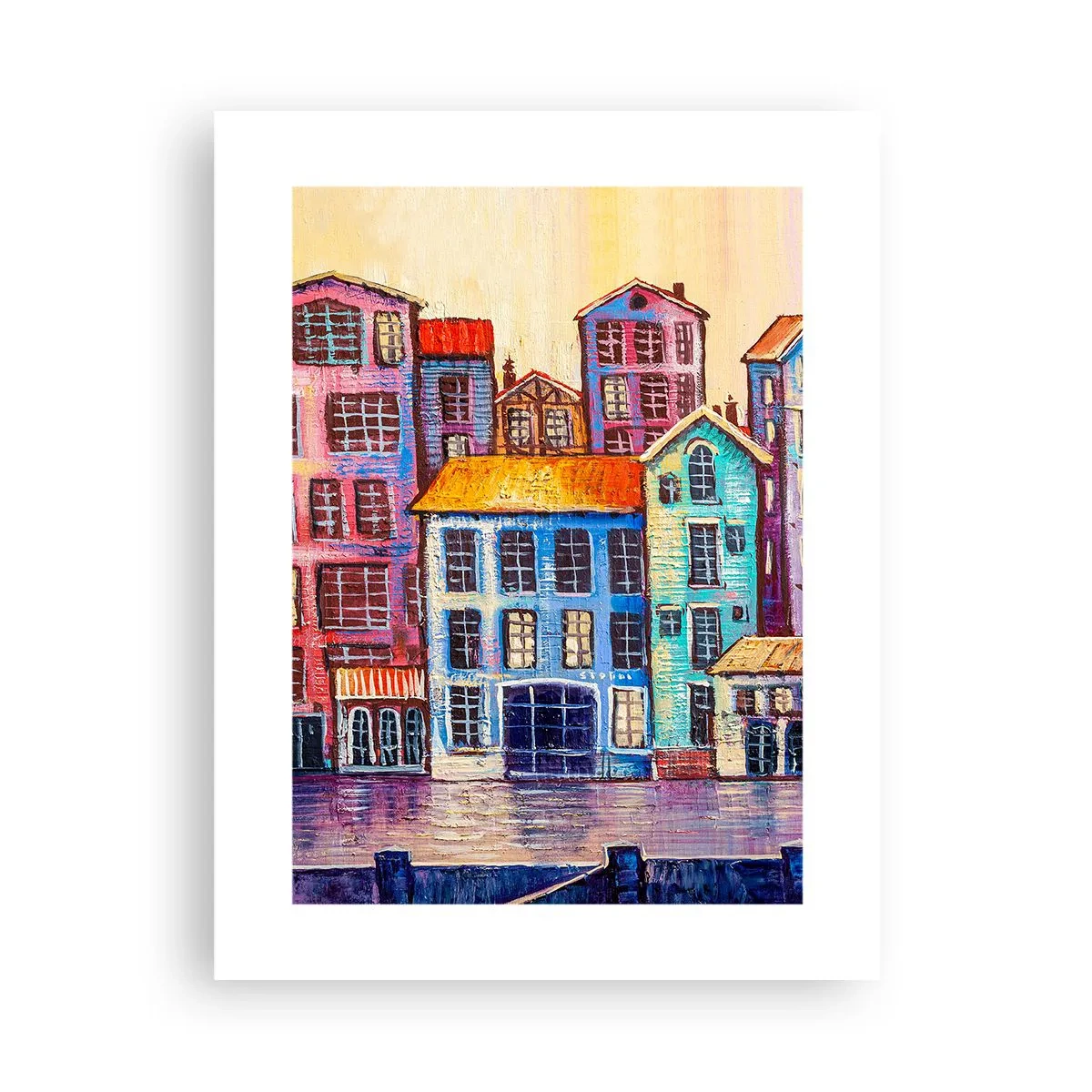 Plakat - En by som et eventyr - 30x40 cm
