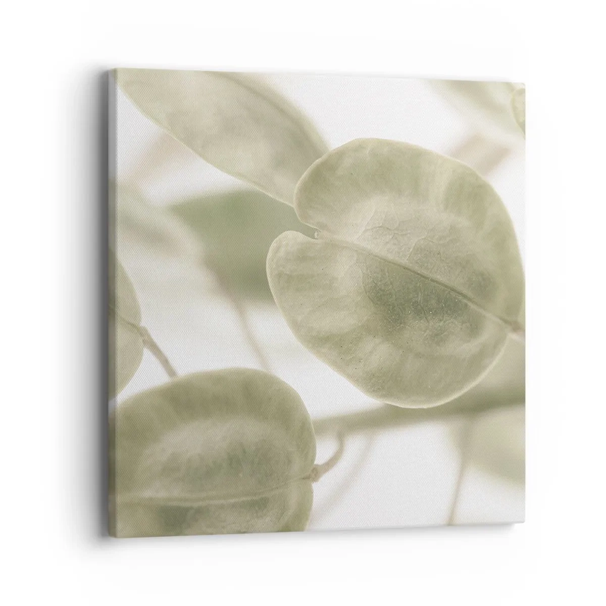 Lærredstryk - Billede på lærred - I begyndelsen var der blade... - 40x40 cm