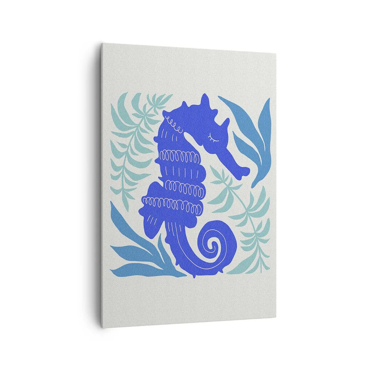 Lærredstryk - Billede på lærred - På en eng under vandet - 70x100 cm