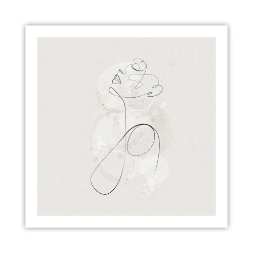 Plakat - Spiralen af skønhed - 60x60 cm