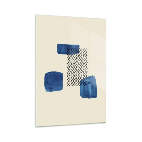Billede på glas - Abstrakt kvartet - 50x70 cm