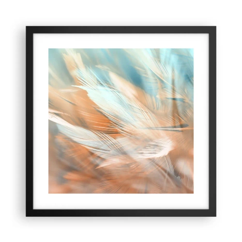 Plakat i sort ramme - I mildhedens land - 40x40 cm