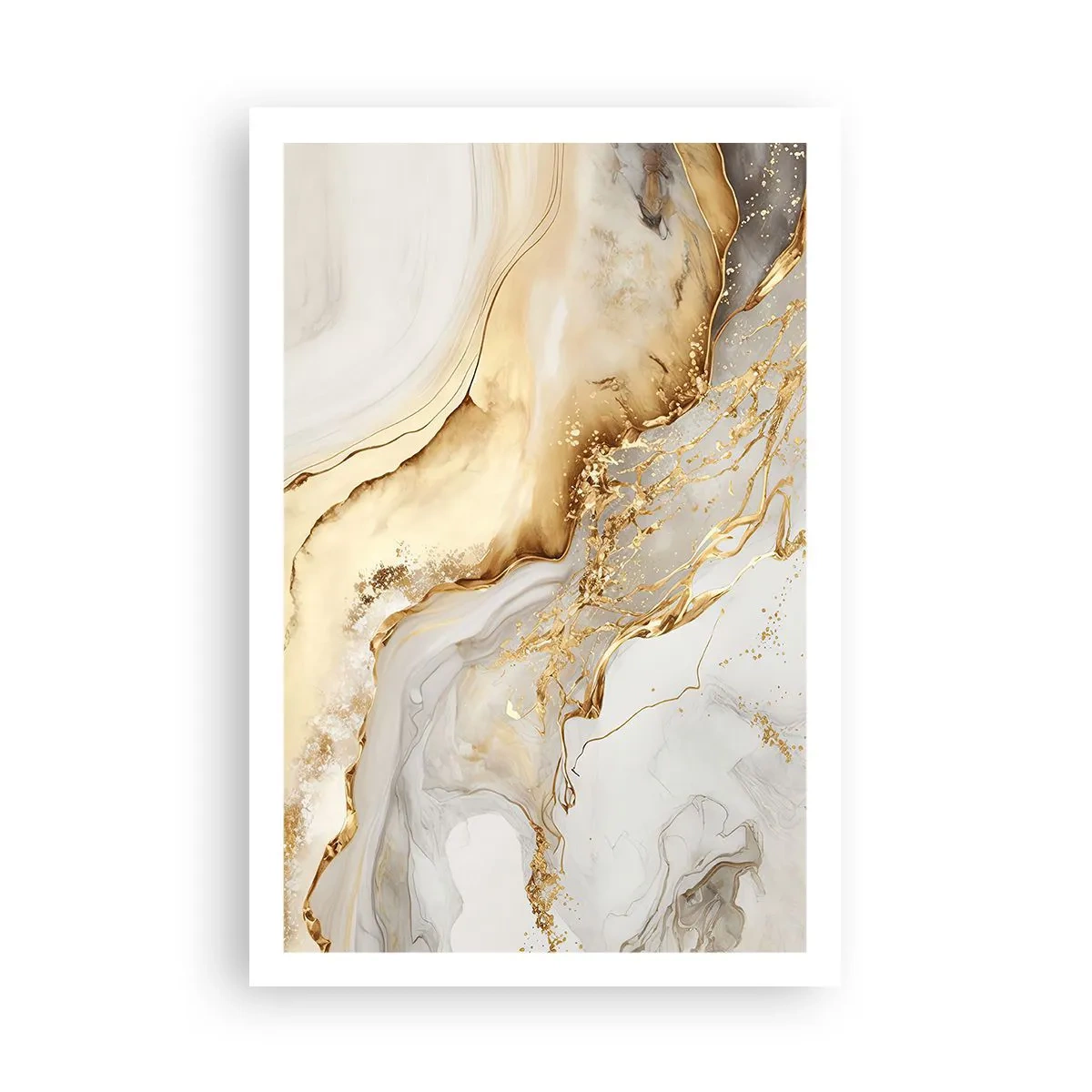 Plakat - Abstraktion: skønhed og godhed - 61x91 cm