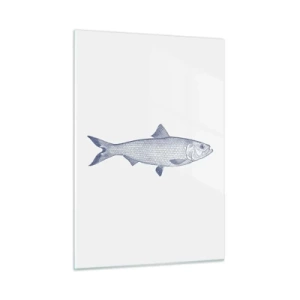 Billede på glas - Hilsner fra de nordlige have - 50x70 cm