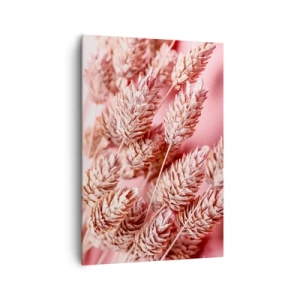 Lærredstryk - Billede på lærred - Blomsterkaskade i lyserødt - 70x100 cm