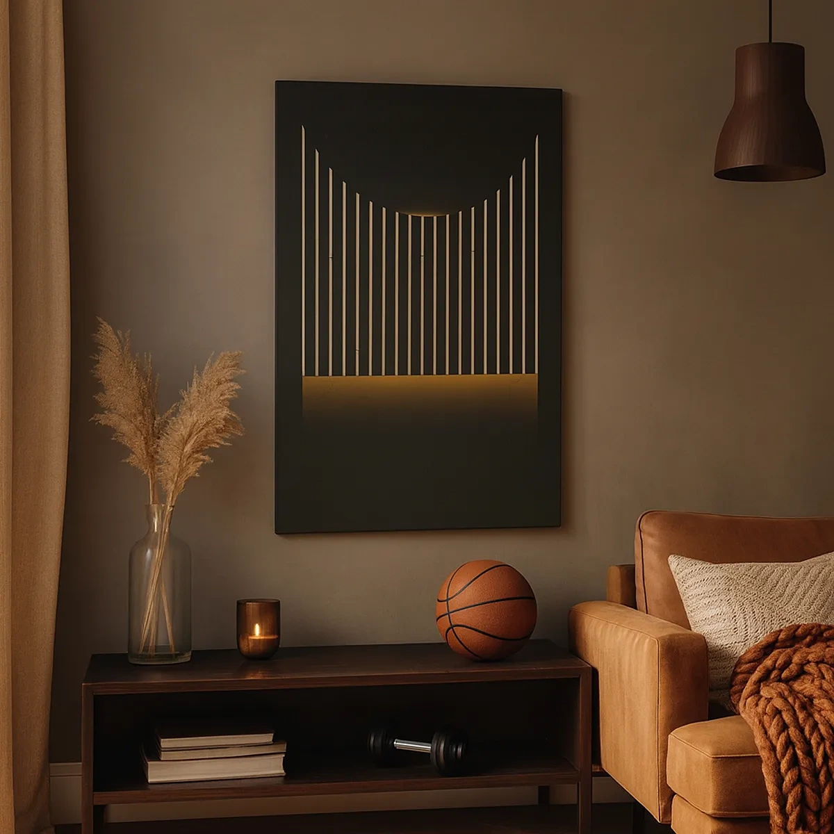 Lærredstryk - Billede på lærred - Udforsk mørket - 50x70 cm