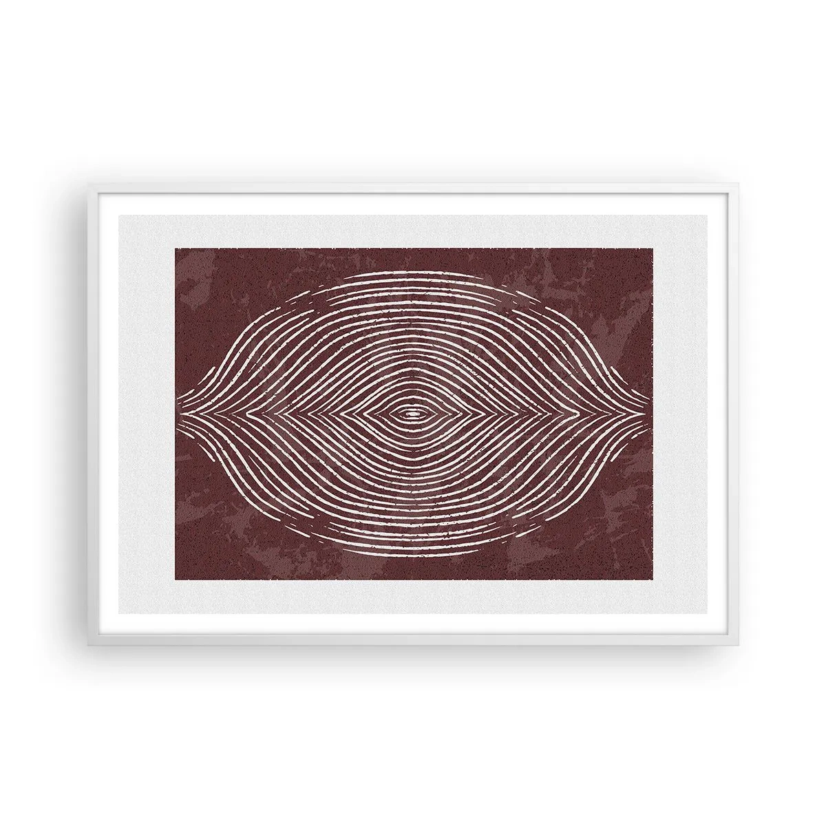 Plakat i hvid ramme - Rummet taler - 100x70 cm