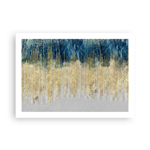 Plakat - Forgyldt grænse - 70x50 cm