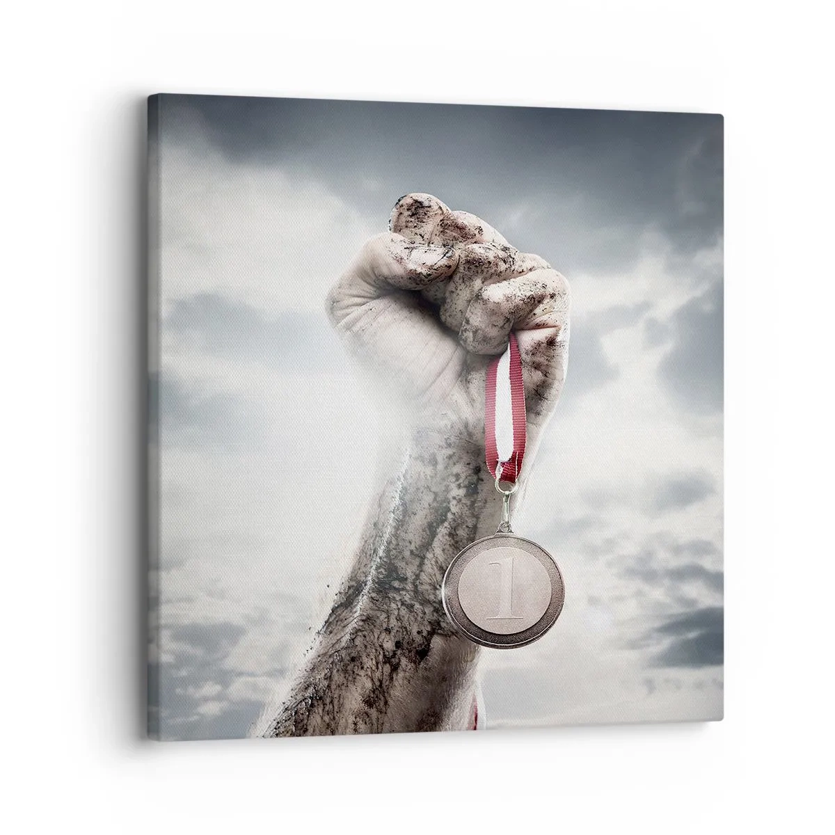 Lærredstryk - Billede på lærred - Per aspera ad astra - 30x30 cm