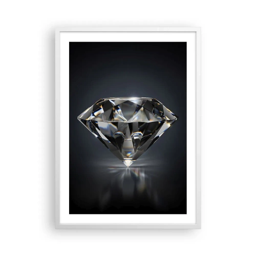 Plakat i hvid ramme - Bedste veninde - 50x70 cm