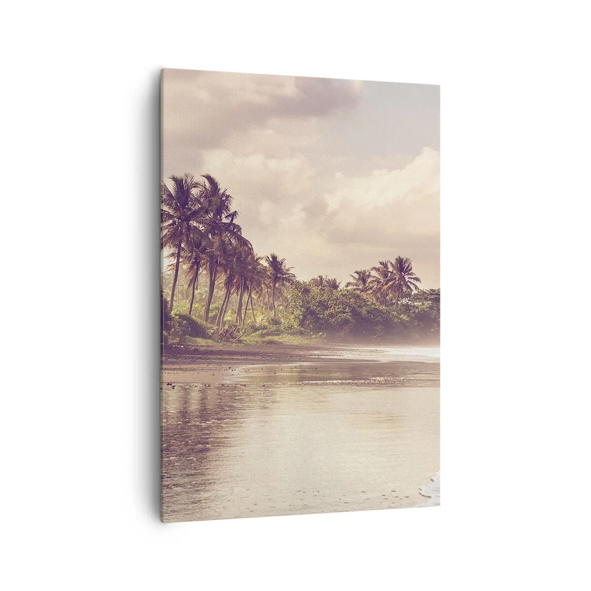 Lærredstryk - Billede på lærred - Kærtegner bølgerne - 70x100 cm