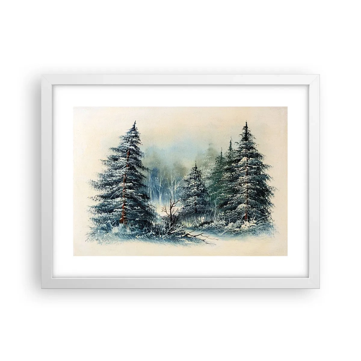 Plakat i hvid ramme - Klar til jul - 40x30 cm