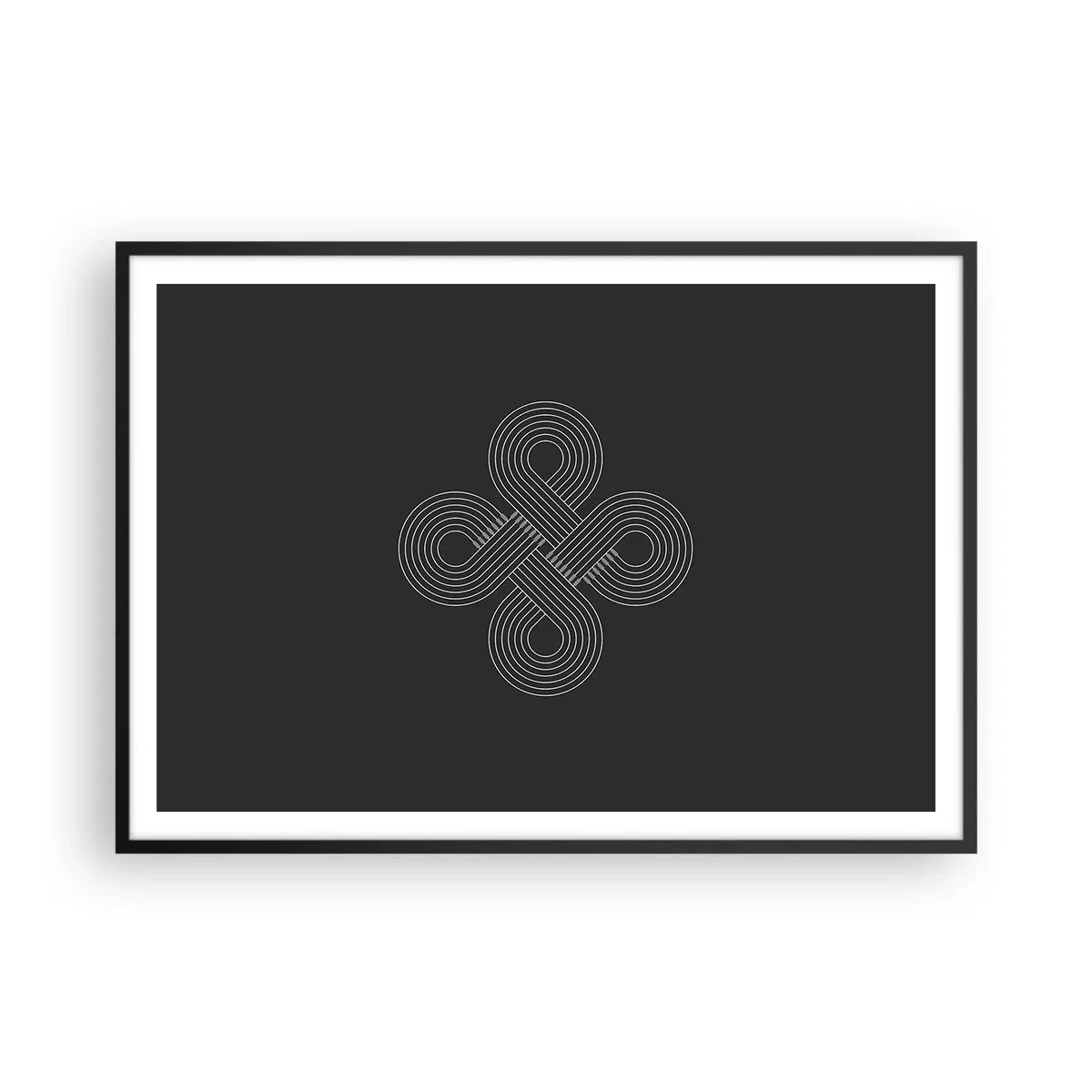 Plakat i sort ramme - I den keltiske ånd - 100x70 cm