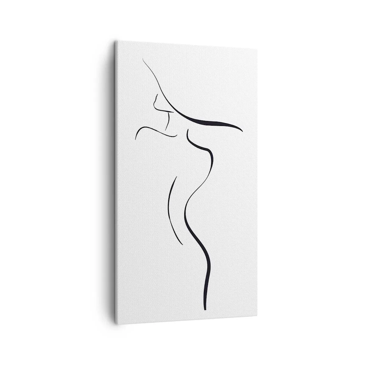 Lærredstryk - Billede på lærred - Flygtig som en bølge - 45x80 cm