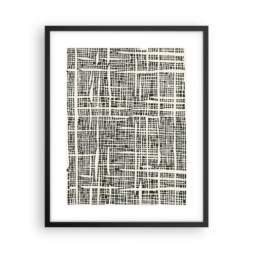 Plakat i sort ramme - En sammensætning vævet - 40x50 cm