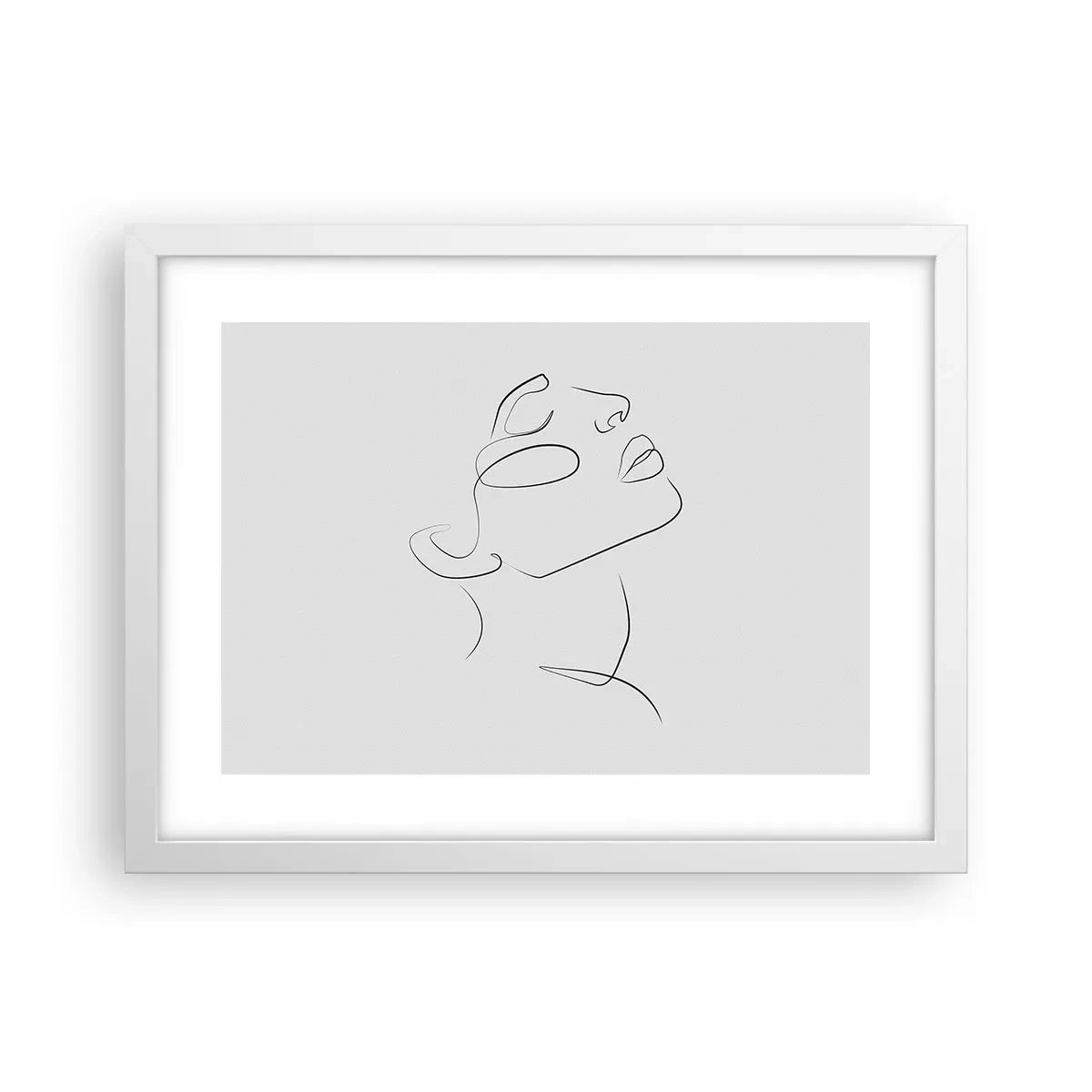 Plakat i hvid ramme - En drømmes slyngninger - 40x30 cm