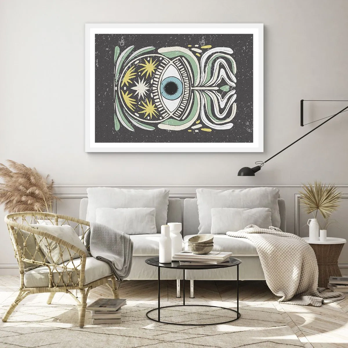Plakat i hvid ramme - Stammeritualer - 70x50 cm