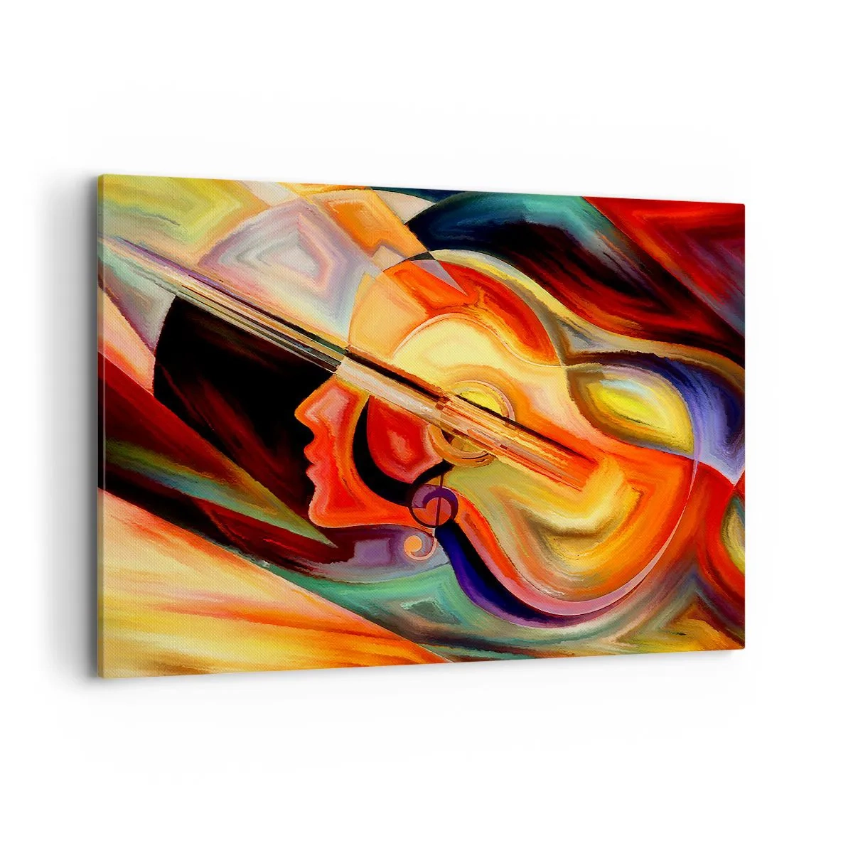 Lærredstryk - Billede på lærred - Og alt er i orden - 100x70 cm
