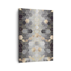 Lærredstryk - Billede på lærred - Sammensætning af diamanter - 50x70 cm