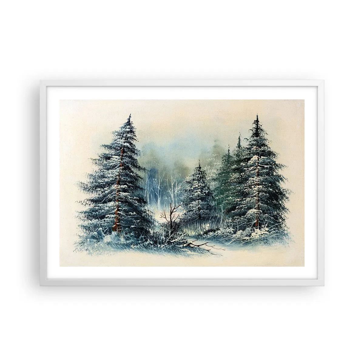 Plakat i hvid ramme - Klar til jul - 70x50 cm