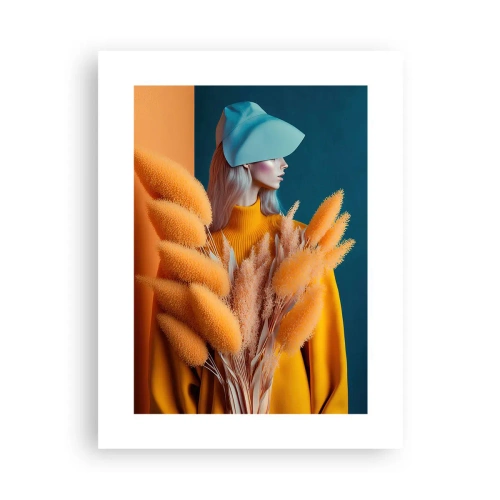 Plakat - Fluffy portræt - 30x40 cm