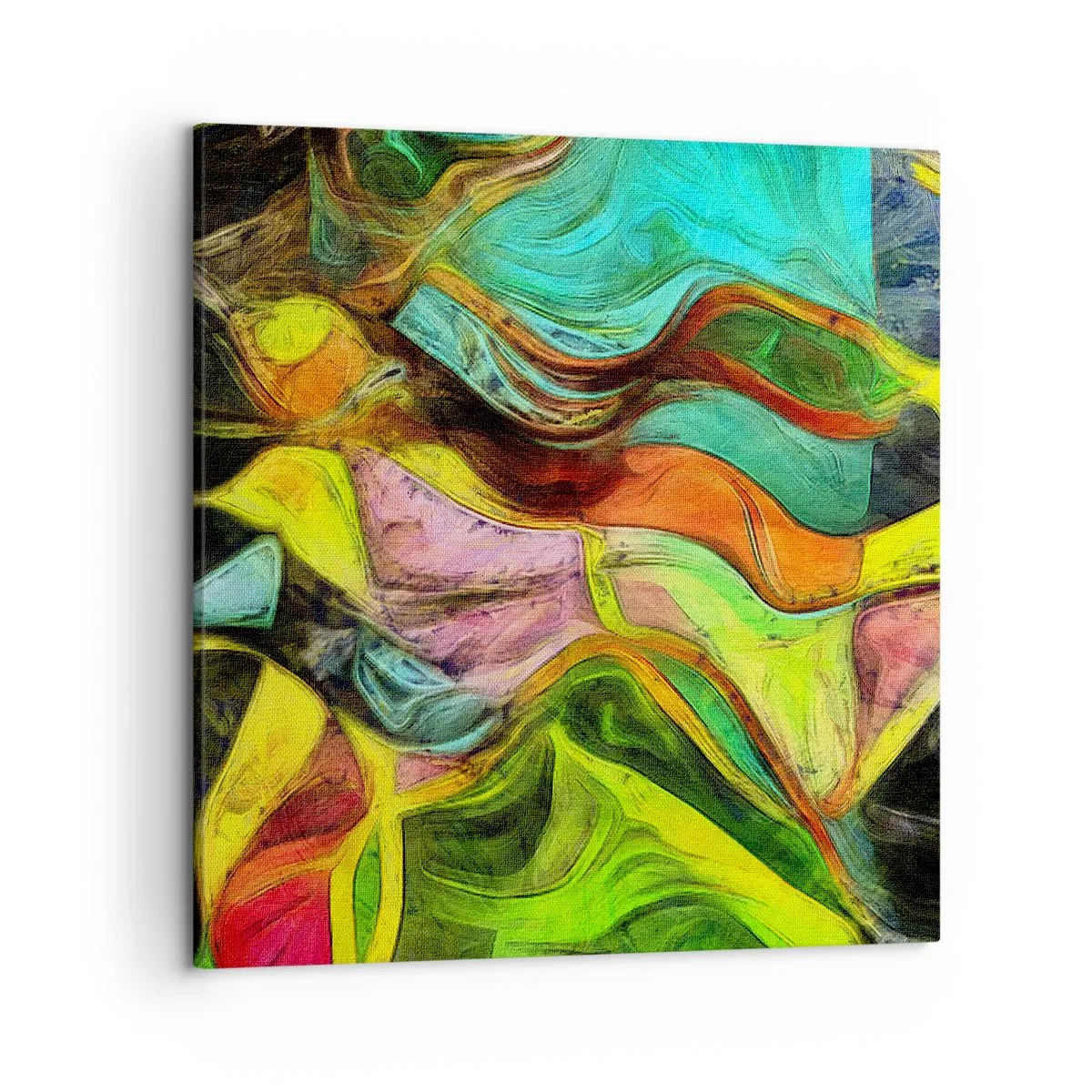 Lærredstryk - Billede på lærred - Bevægelse er liv - 50x50 cm